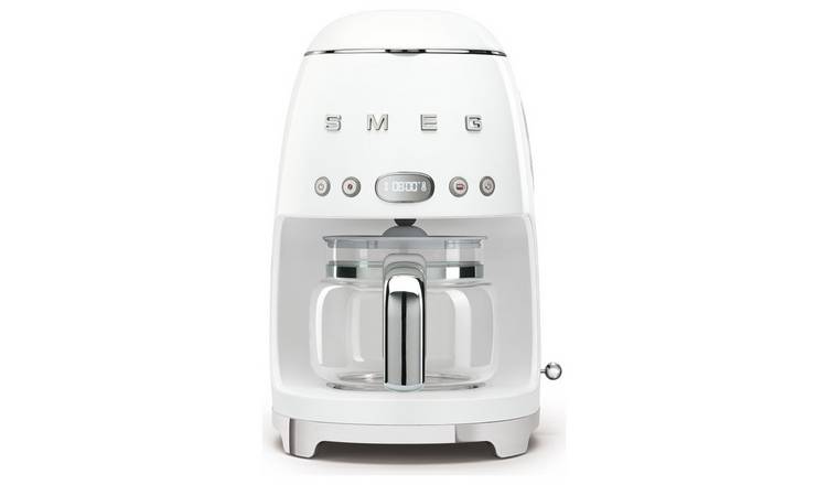 Smeg DCF02 50's Style Retro Drip Filter Coffee Machine White
