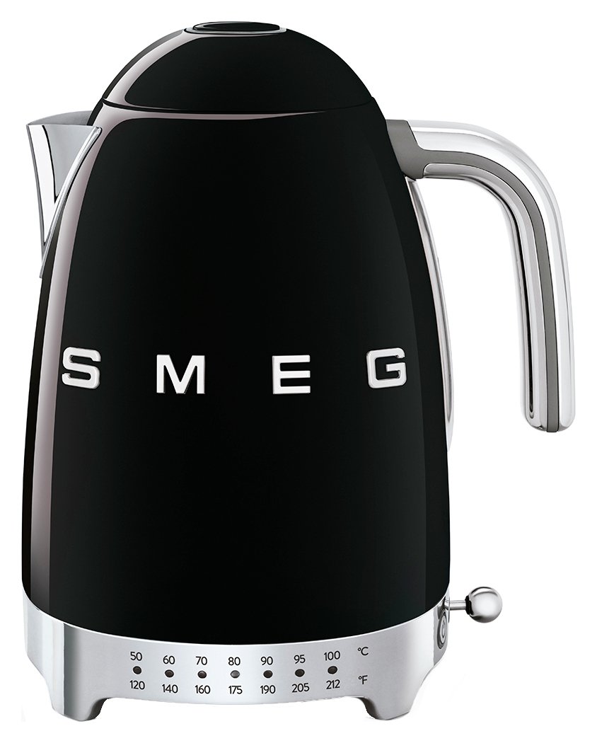 Smeg 50's Style Retro Variable Temperature Kettle - Black