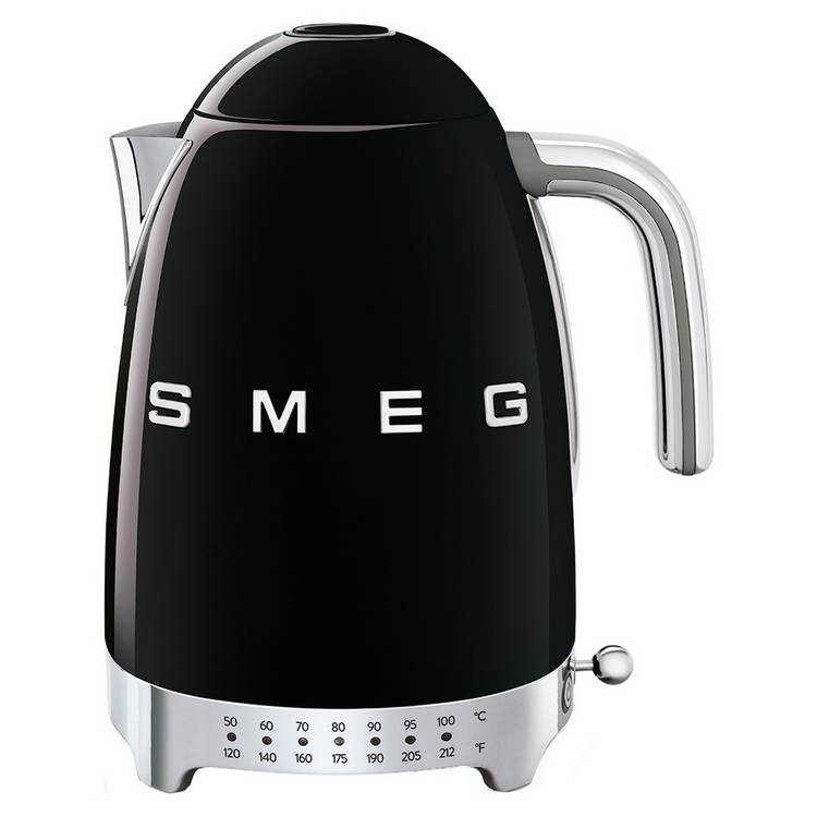 Smeg 50's Style Retro Variable Temperature Kettle - Black 0