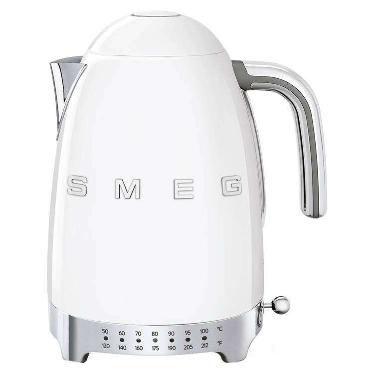 Smeg 50's Style Retro Variable Temperature Kettle - White 0