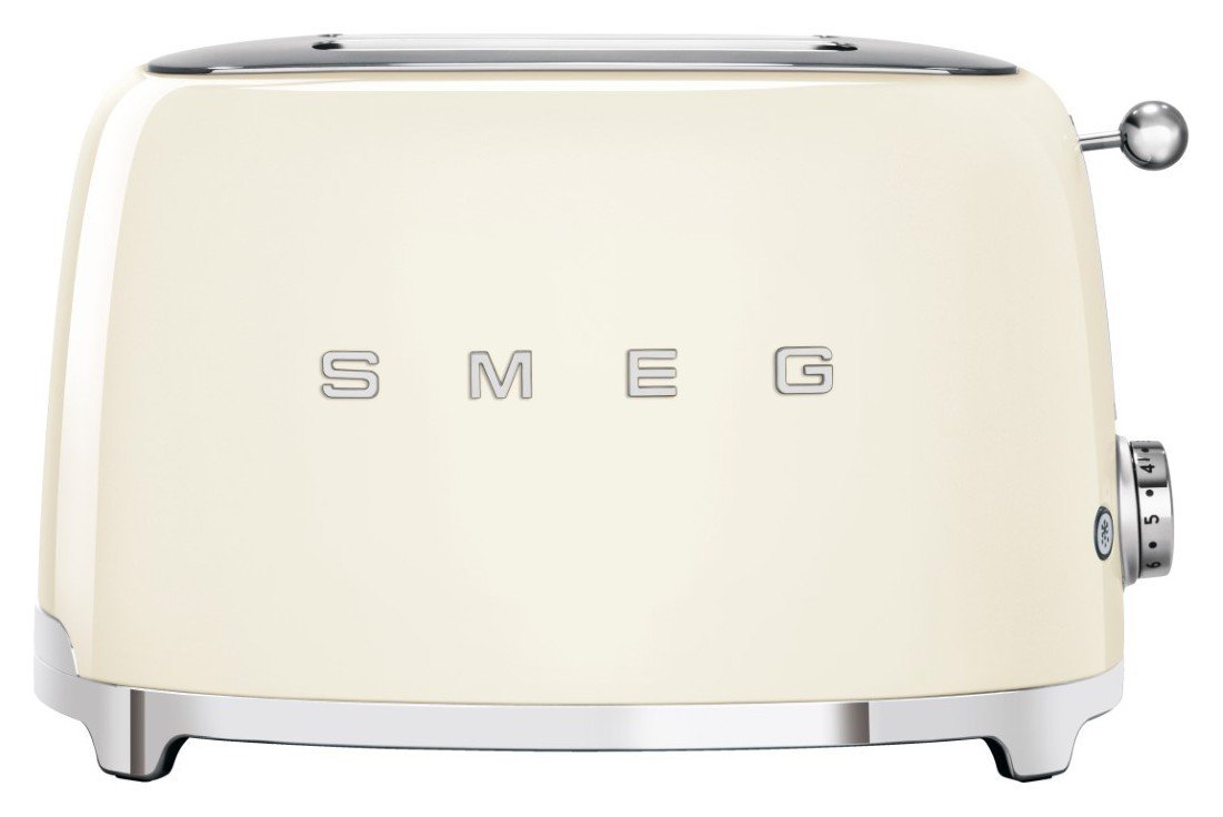 Smeg TSF01CRUK 50's Style Retro 2 Slice Toaster - Cream