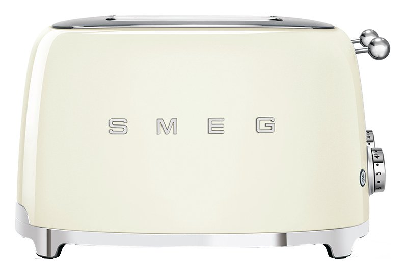 Smeg TSF03CRUK 50's Style Retro 4 Slice Toaster - Cream