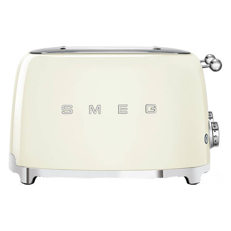 Smeg TSF03CRUK 50's Style Retro 4 Slice Toaster - Cream 0