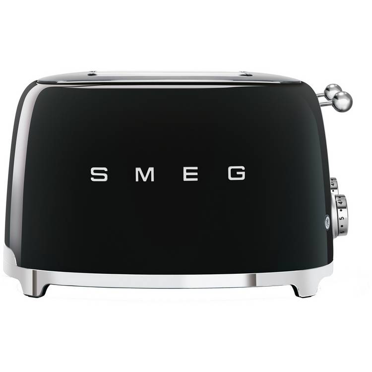 Smeg TSF03BLUK 50's Style Retro 4 Slice Toaster - Black 0