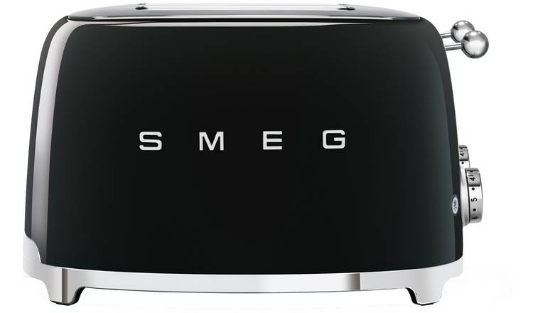 Smeg TSF03BLUK 50's Style Retro 4 Slice Toaster - Black
