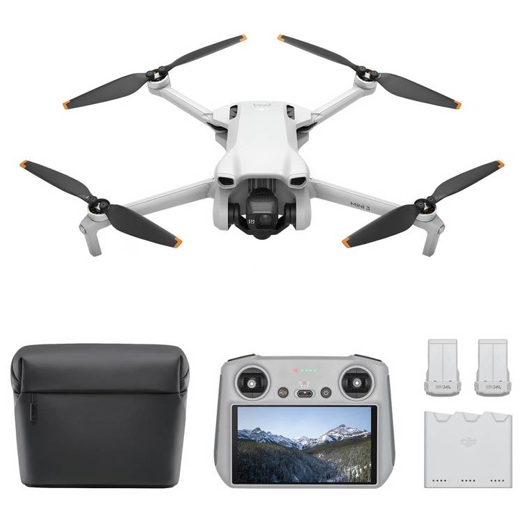 DJI Mini 3 Fly More Combo Drone & DJI RC Remote Controller 0