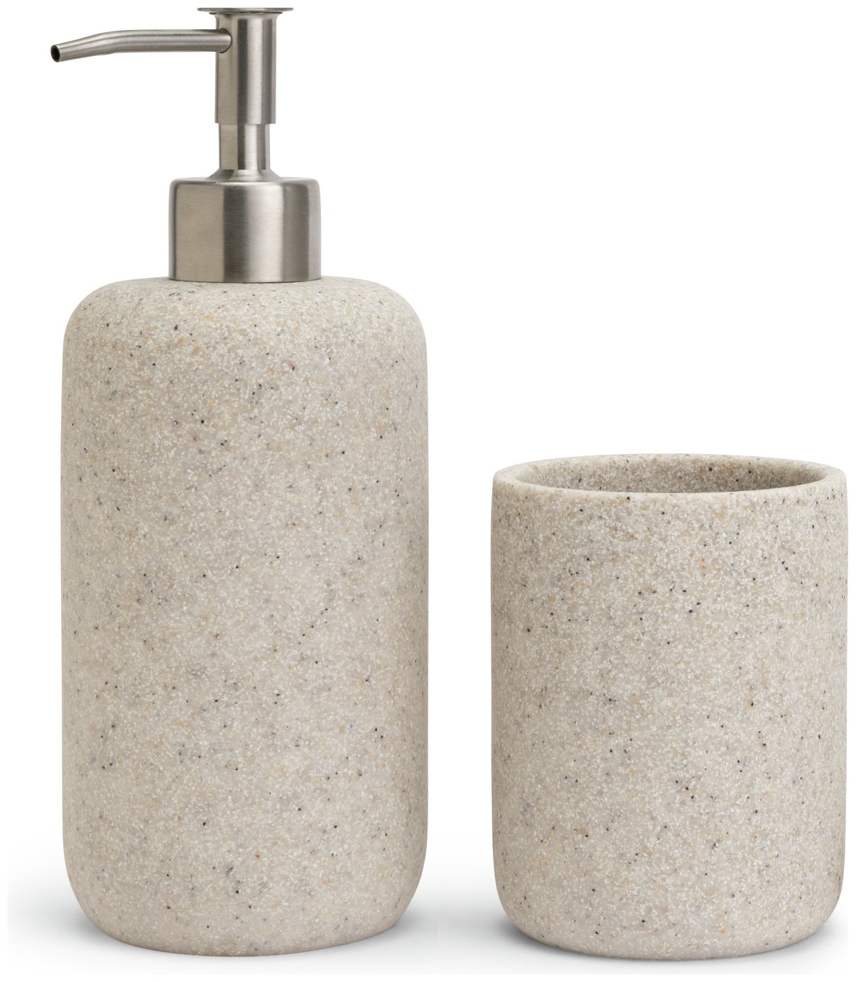 Habitat Faux Sandstone 2 Piece Bathroom Set - Natural