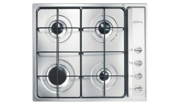 Smeg Cucina S64S 60cm Gas Hob - Stainless Steel