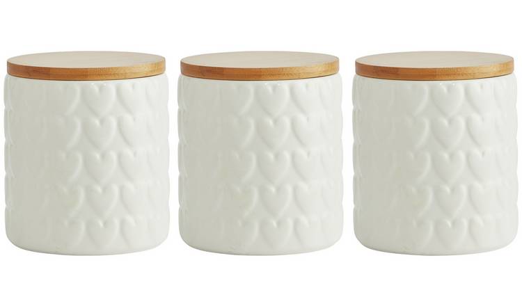 Habitat Ceramic Pack of 3 Canisters