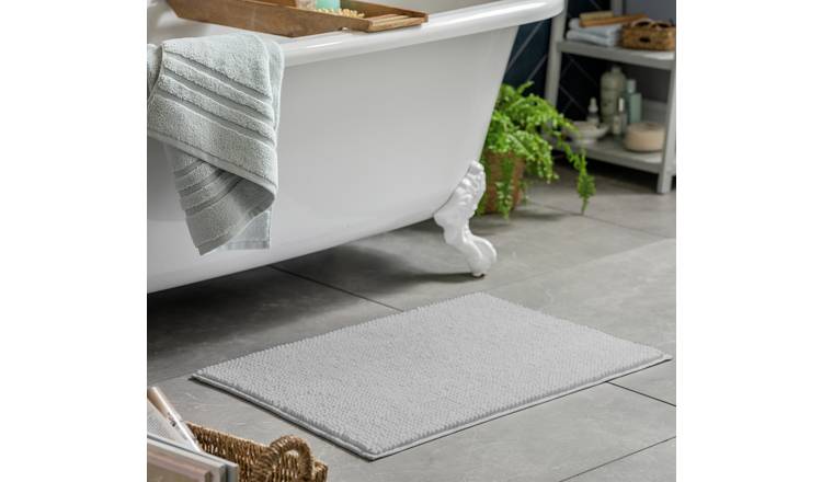 Home Essentials Bobble Bath Mat - Grey