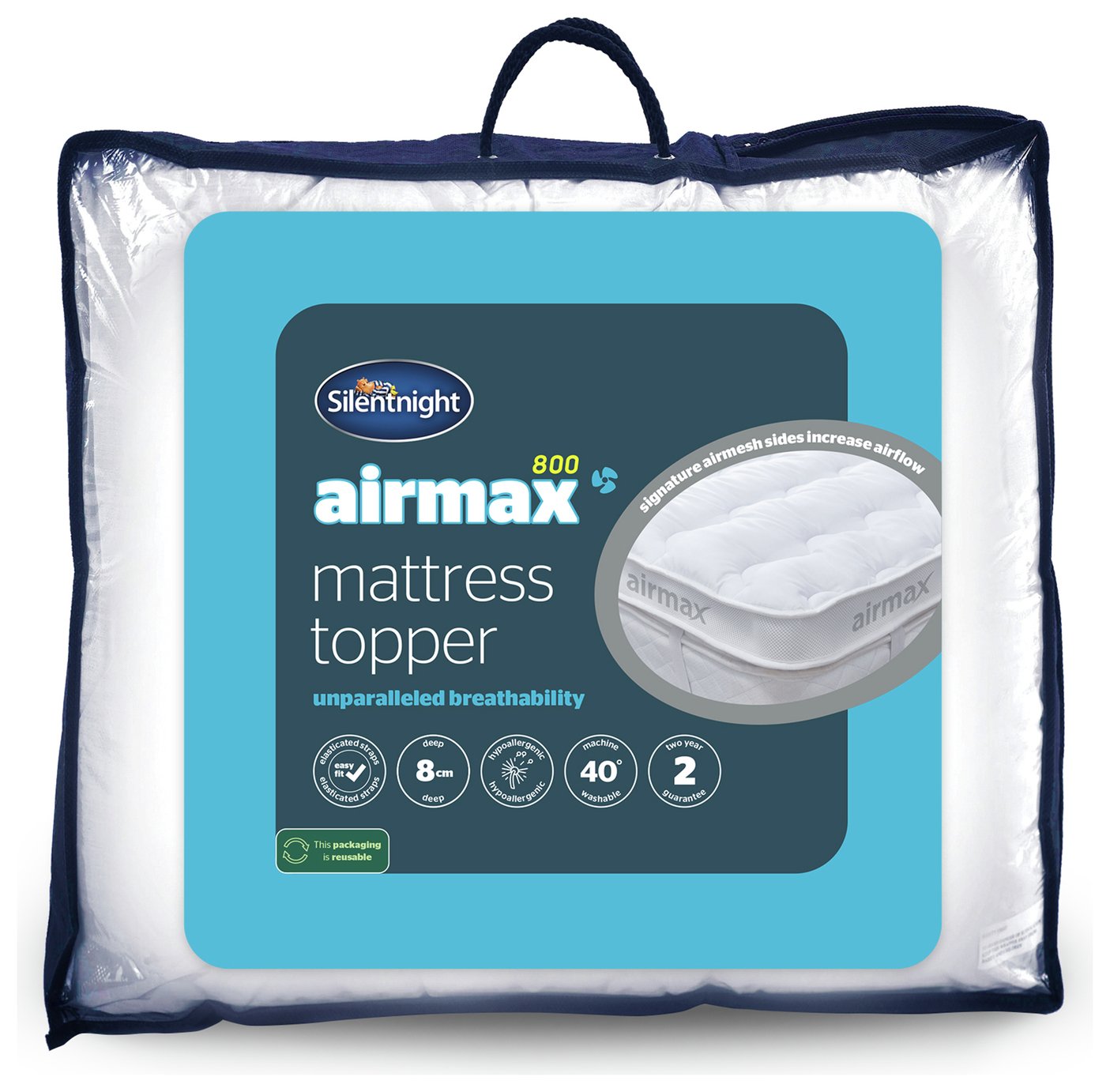 Silentnight Airmax 800 Mattress Topper - Single