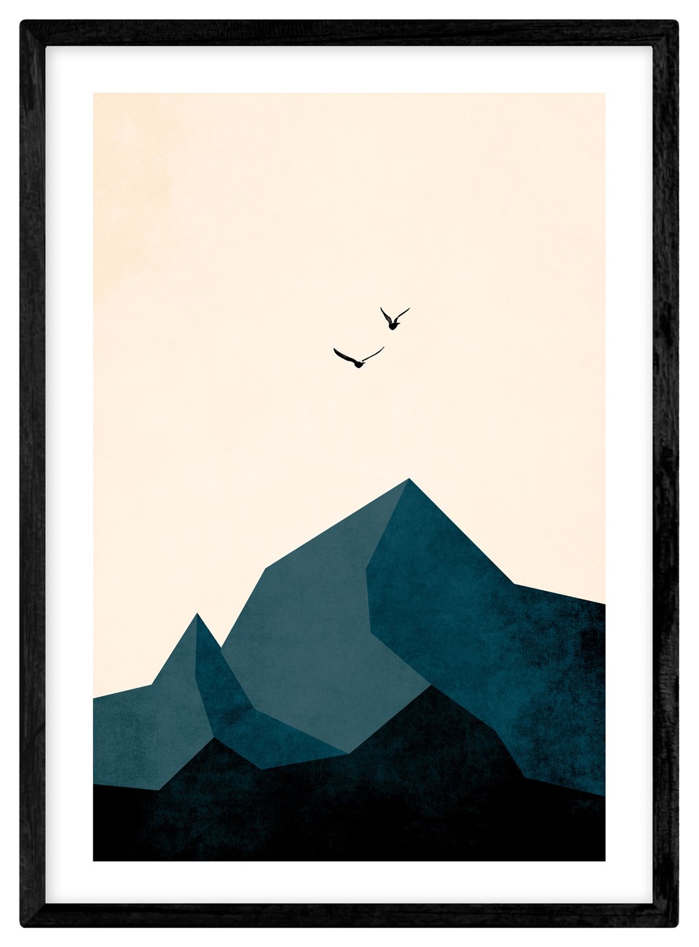 East End Prints Mountain Print Framed Wall Print - A2 