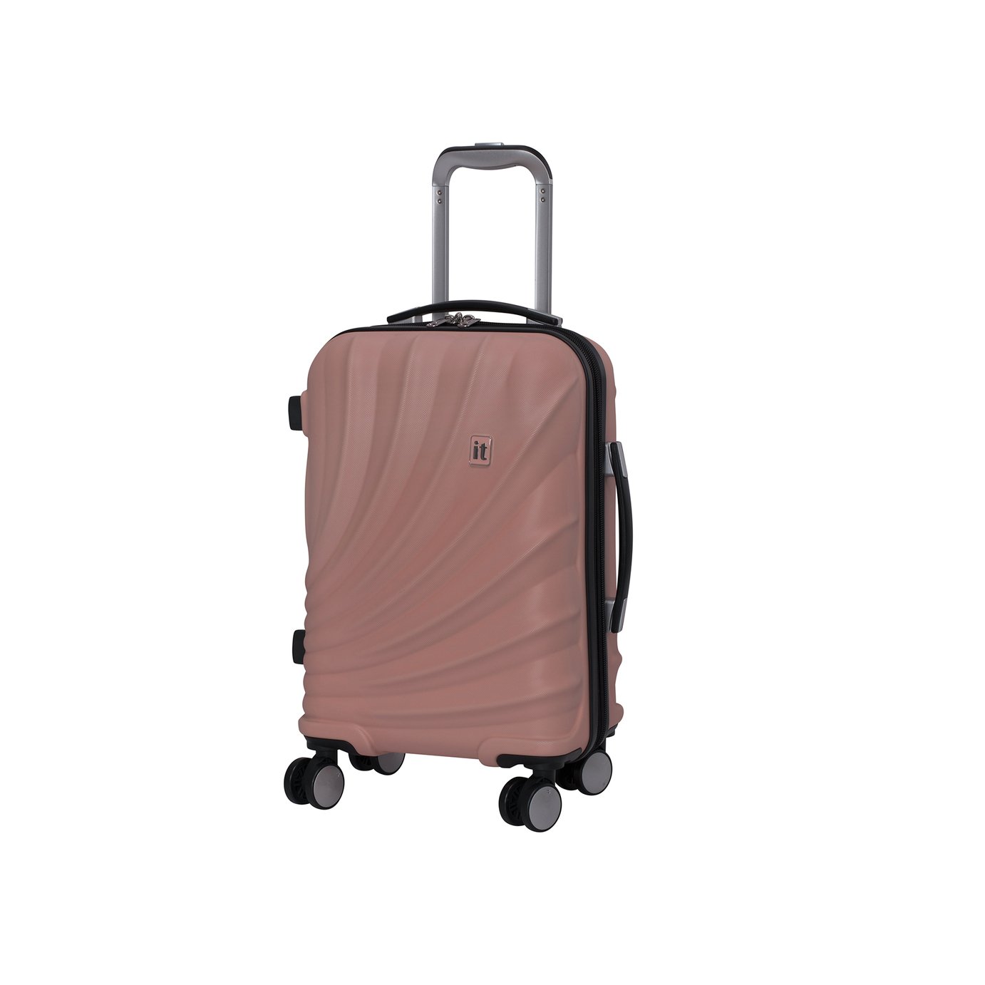 it Luggage Pagoda Expandable 8 Wheel Cabin Suitcase - Pink