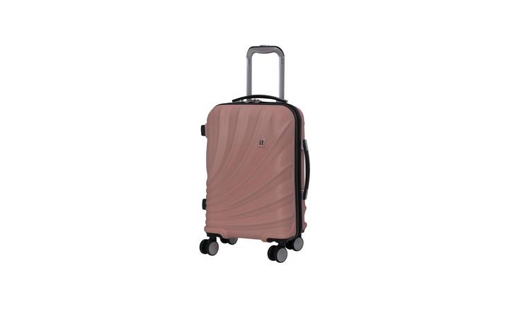 Buy It Luggage Pagoda Expandable 8 Wheel Cabin Suitcase Pink