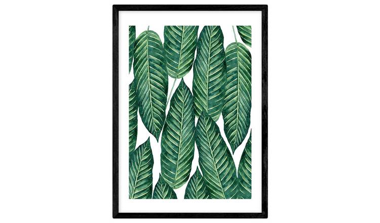 East End Prints Leaf Pattern Framed Wall Print - A2