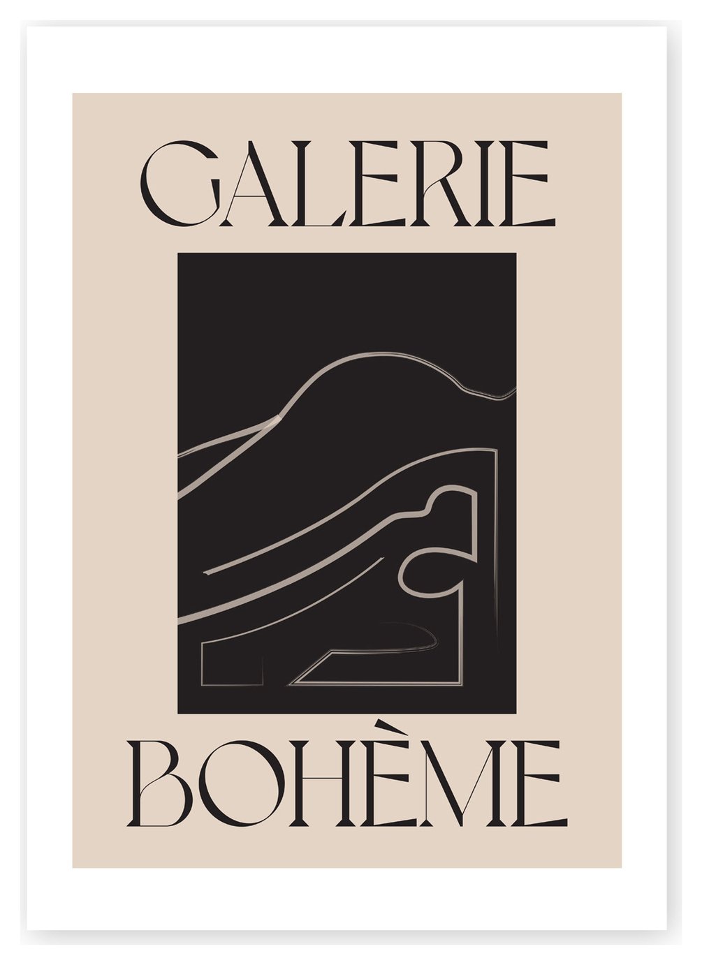 East End Prints La Vie Boheme Unframed Wall Print - A2
