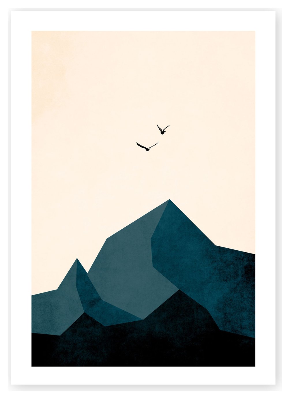 East End Prints Mountains Print Unframed Wall Print - A2