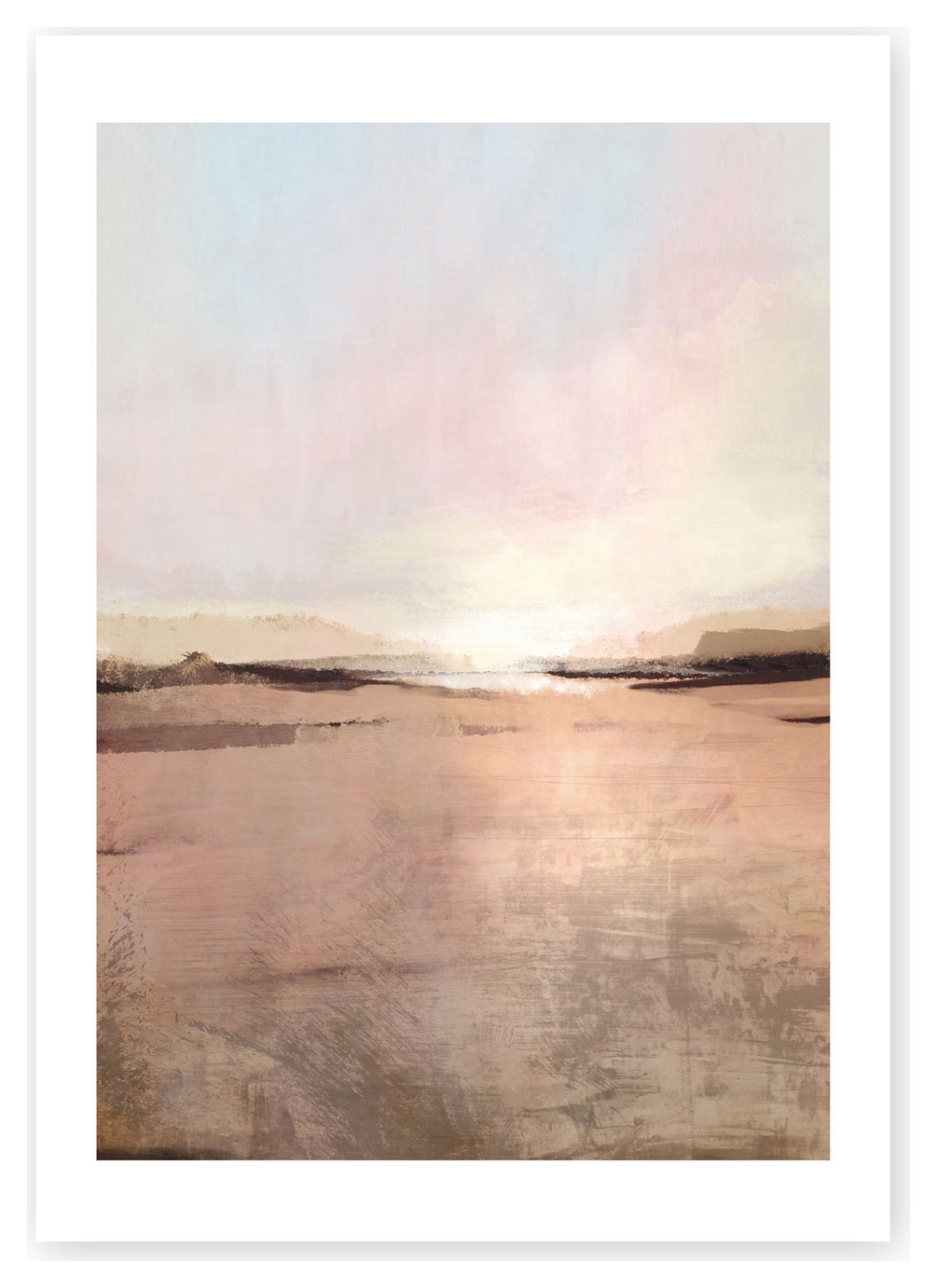 East End Prints New Dawn Landscape Unframed Wall Print - A2