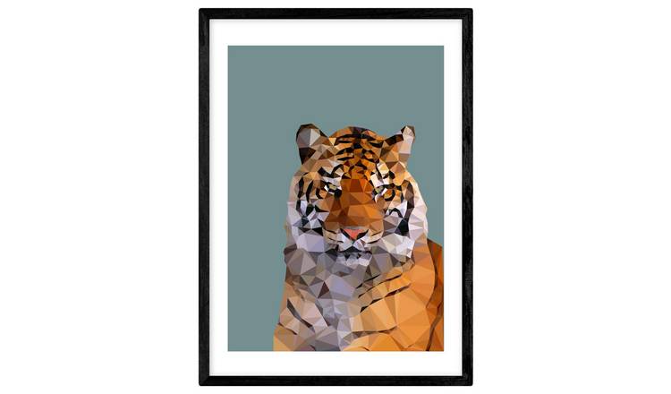 Buy East End Prints Abstract Tiger Face Framed Wall Art A2 Wall art