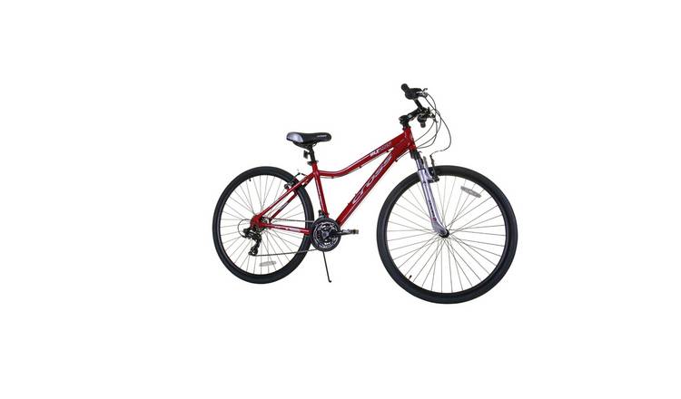 Womens hybrid bike with front online suspension