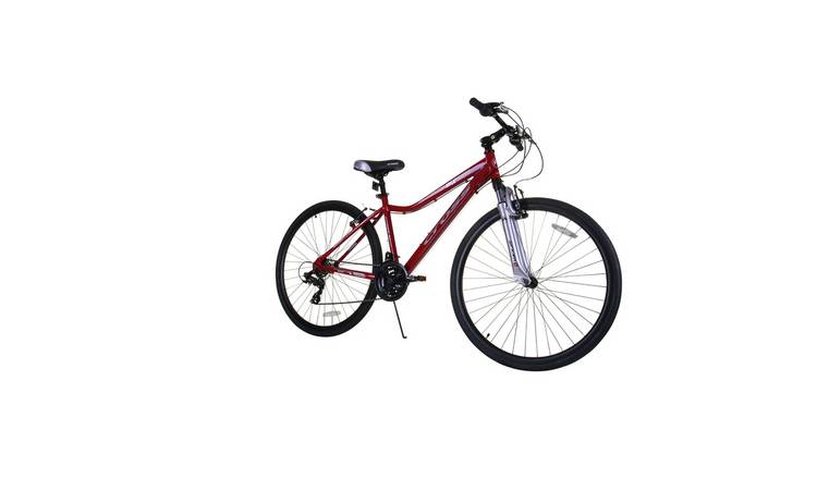 Ladies hybrid bike store with front suspension