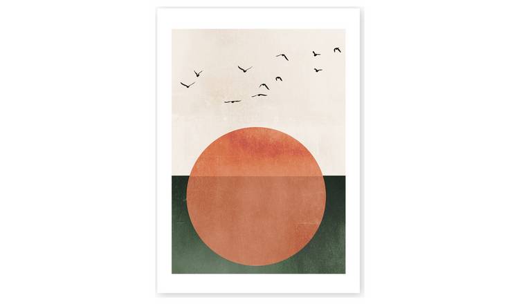 East End Prints Rising Sun Unframed Wall Print - A3