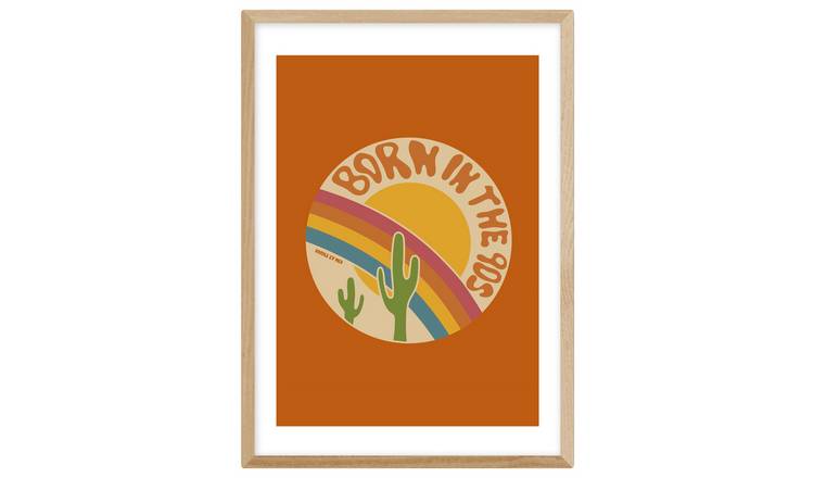 East End Prints Born in the 90's Framed Wall Print - A2