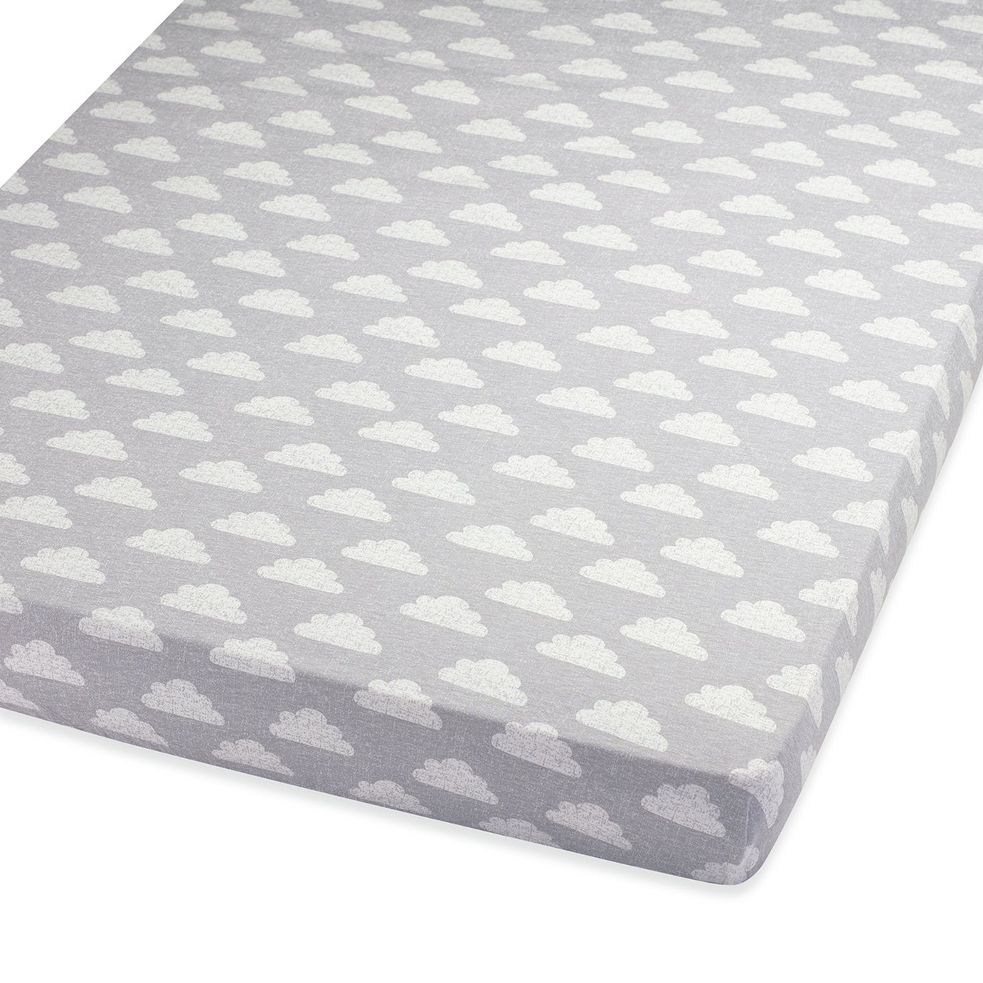 Snuz Cotbed Fitted Sheet - Cloud