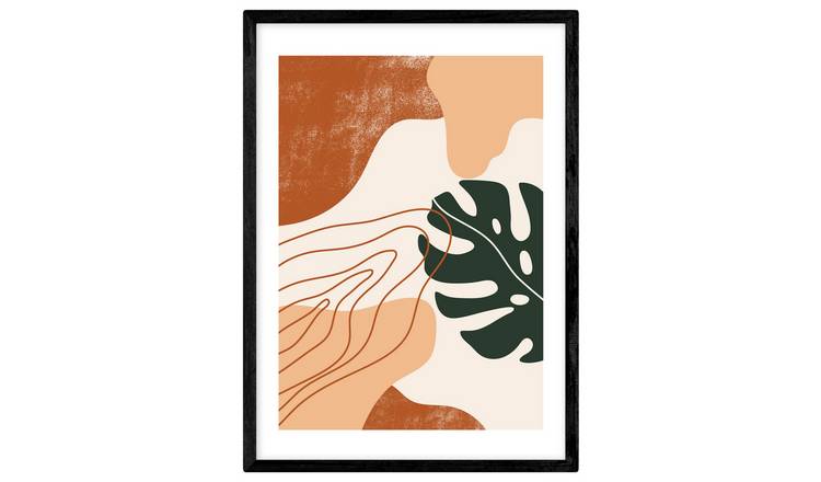 East End Prints Abstract Monstera Framed Wall Print - A2