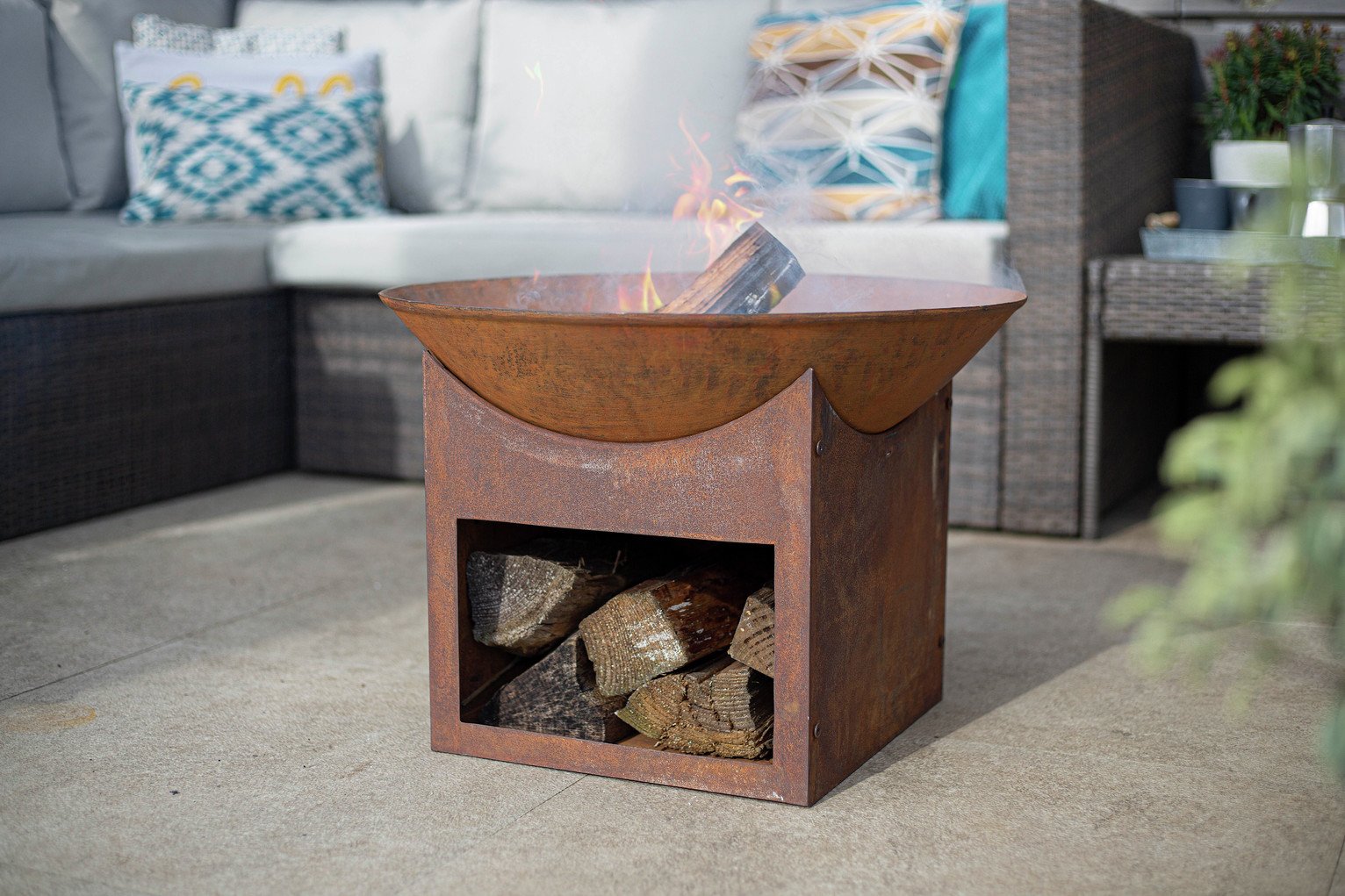 La Hacienda Fasa Oxidised Firepit