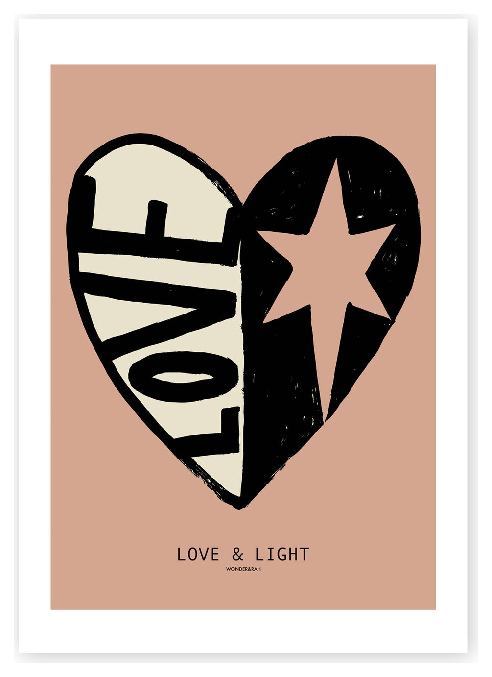 East End Prints Graphic Heart Unframed Wall Print - A2