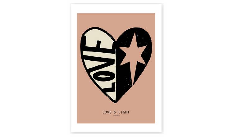 East End Prints Graphic Heart Unframed Wall Print - A2