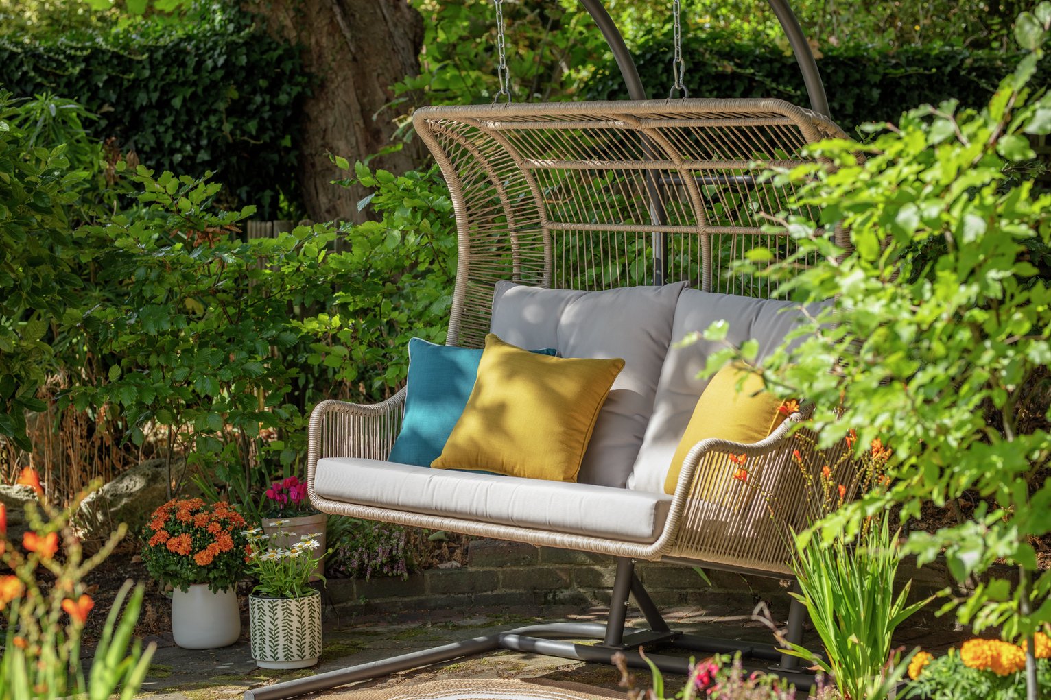 Garden by Sainsbury's Gold Scatter Cushion - Pack Of 2
