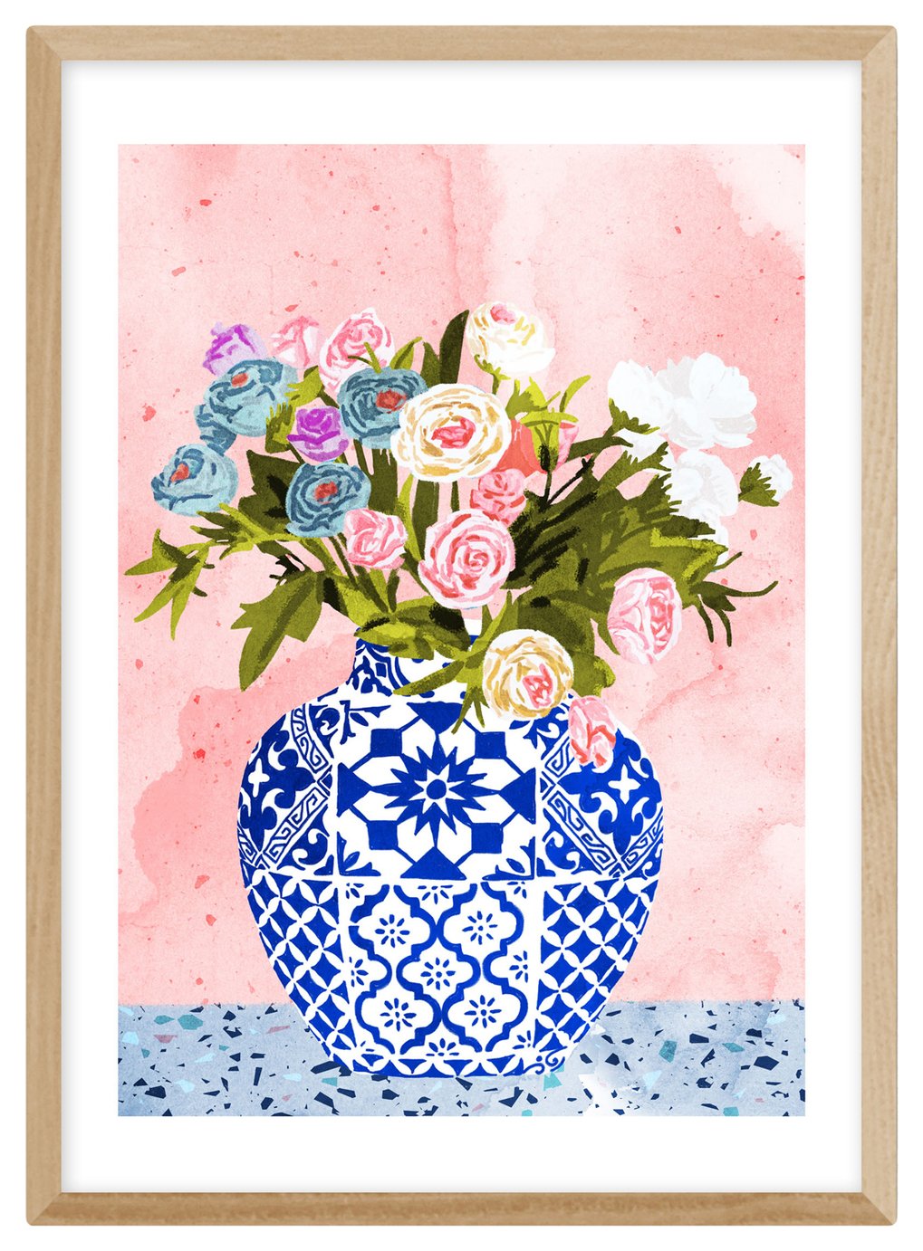East End Prints Ceramic Planter Framed Wall Print - A2