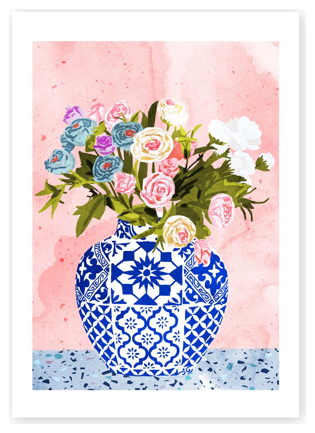 East End Prints Ceramic Planter Unframed Wall Print - A2