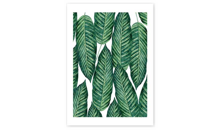 Buy East End Prints Leaf Pattern Unframed Wall Print - A3, Wall art and  prints