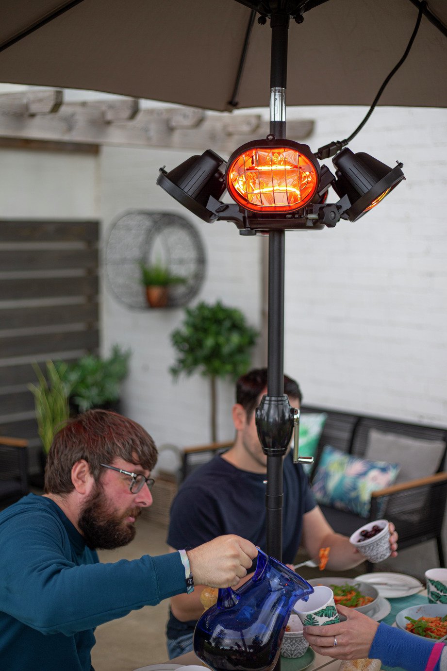 La Hacienda Heatmaster Parasol Electric Heater