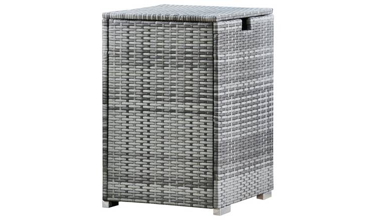 Teamson Home Rattan Gas Bottle Storage - Grey 