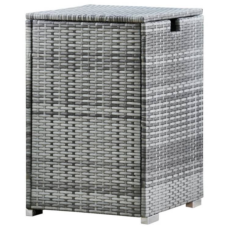 Teamson Home Rattan Gas Bottle Storage - Grey  0