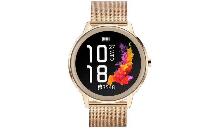 Buy Sekonda Flex Rose Gold Mesh Strap Smart Watch Argos