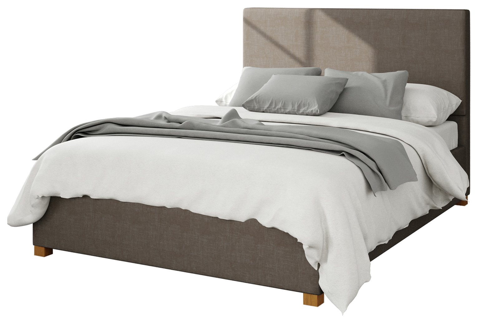 Aspire Garland Weave Double Ottoman Bedframe - Slate