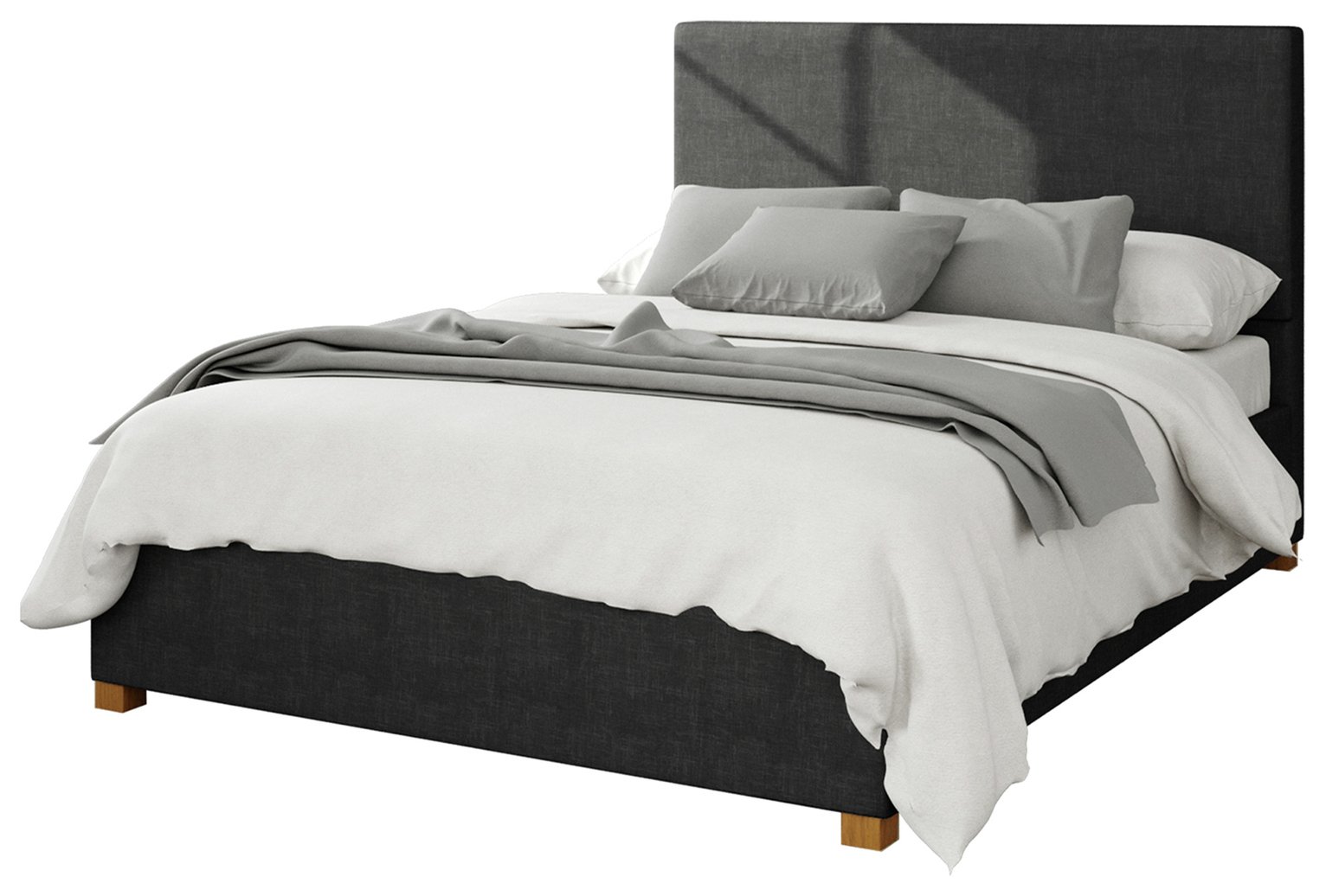 Aspire Garland Weave Kingsize Ottoman Bedframe - Ebony