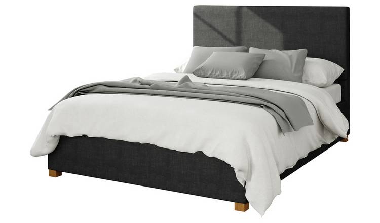 Aspire Garland Weave Superking Ottoman Bedframe - Ebony