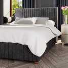 Buy LLB Estella Velvet Double Ottoman Bedframe - Black | Bed frames | Argos