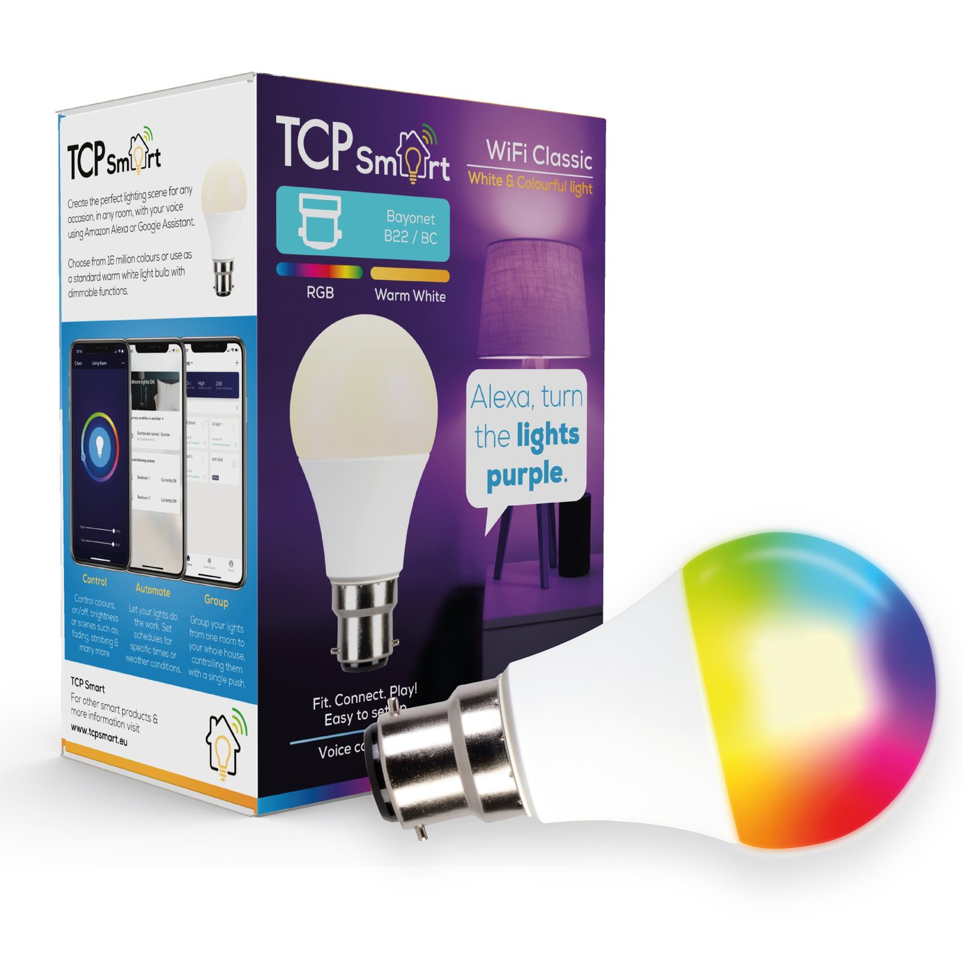 TCP Smart Wi-Fi Multicolour B22 LED Bulb Review