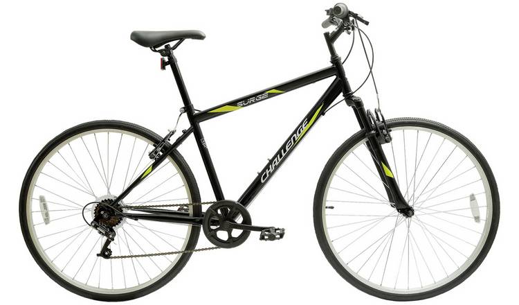 Challenge 28 inch Wheel Size Mens Hybrid Bike - Black