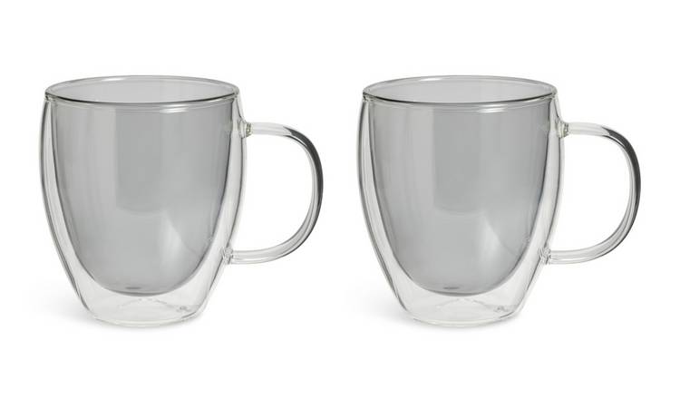 Double glass deals coffee glasses