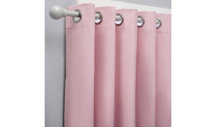 Habitat Kids Plain Blackout Eyelet Curtains - Pink