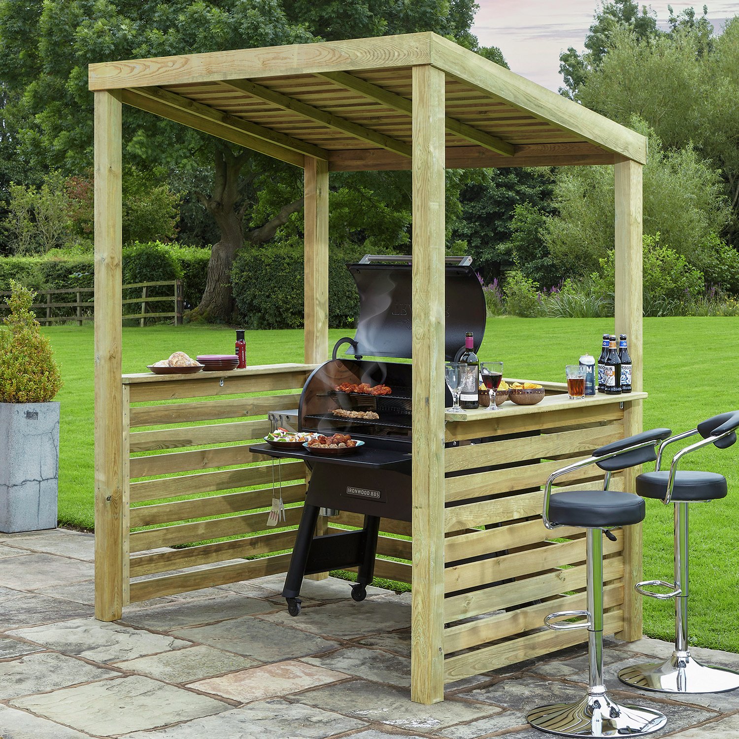 Rowlinson Bondi Barbecue Shelter - 6x4ft