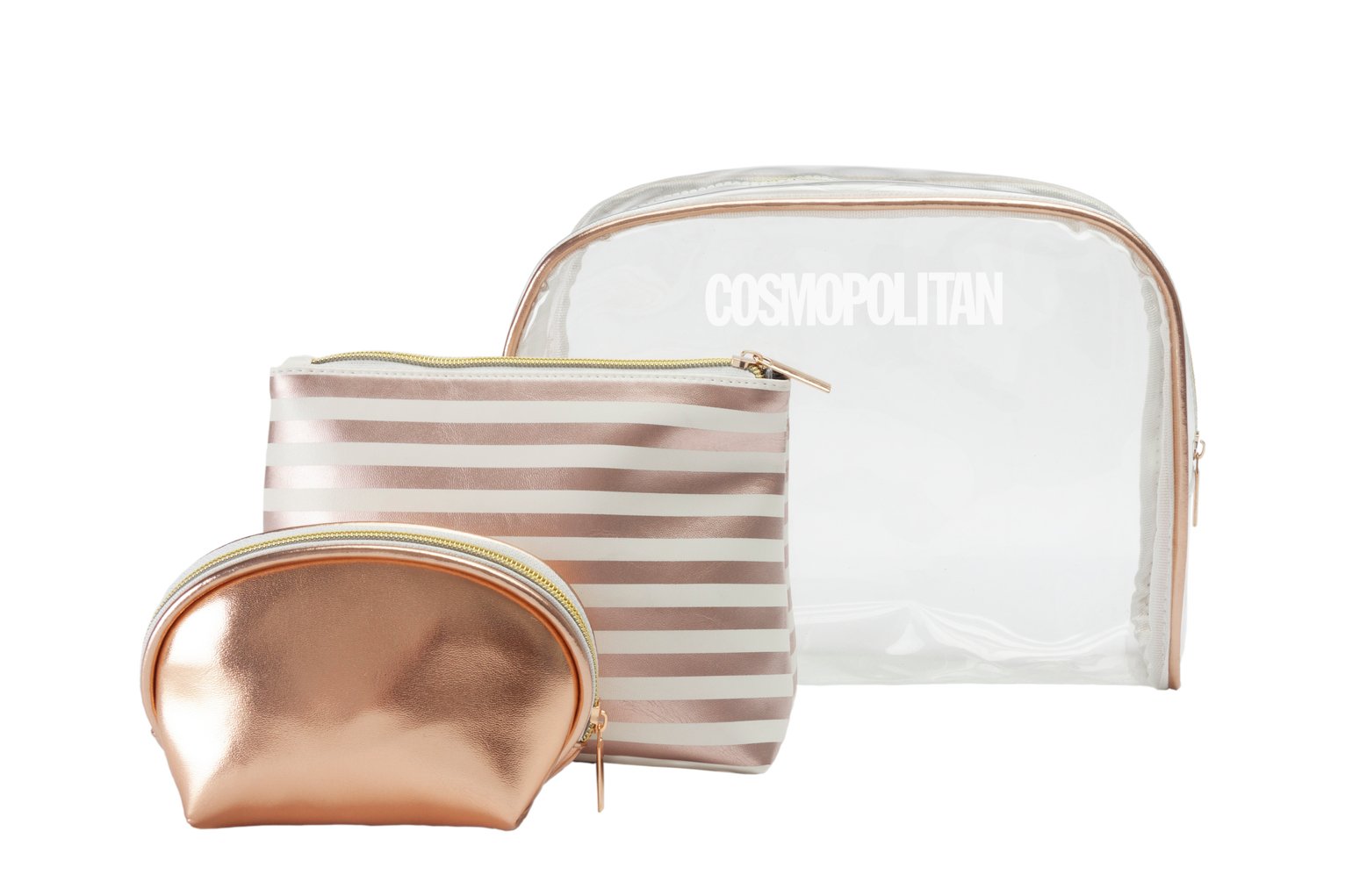 Cosmopolitan Set of 3 Make Up Bags